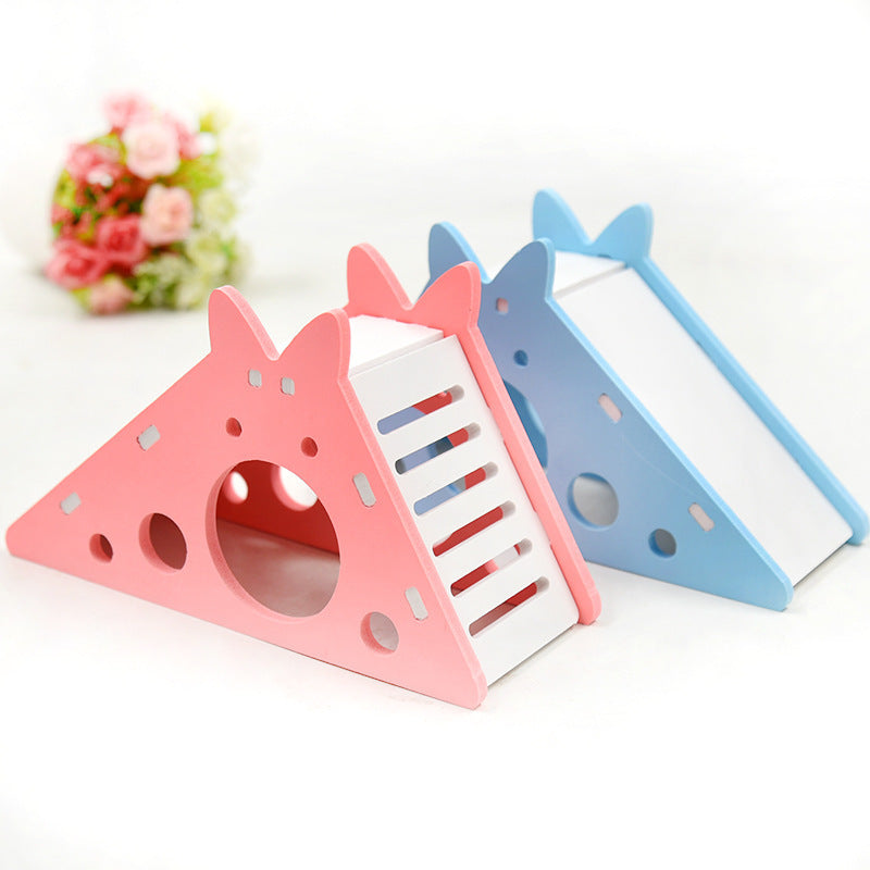 Scivolo con Casetta Colorata in PVC per Criceti