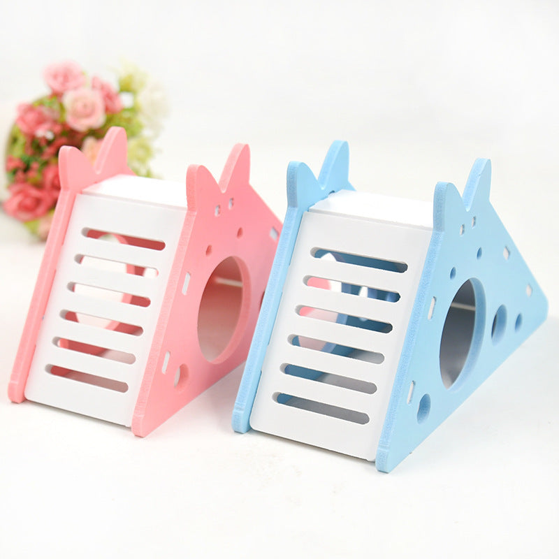 Scivolo con Casetta Colorata in PVC per Criceti