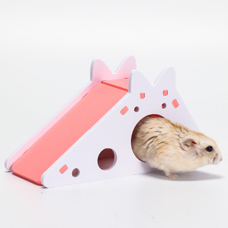 Scivolo con Casetta Colorata in PVC per Criceti