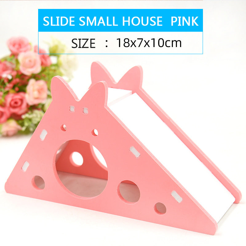 Scivolo con Casetta Colorata in PVC per Criceti
