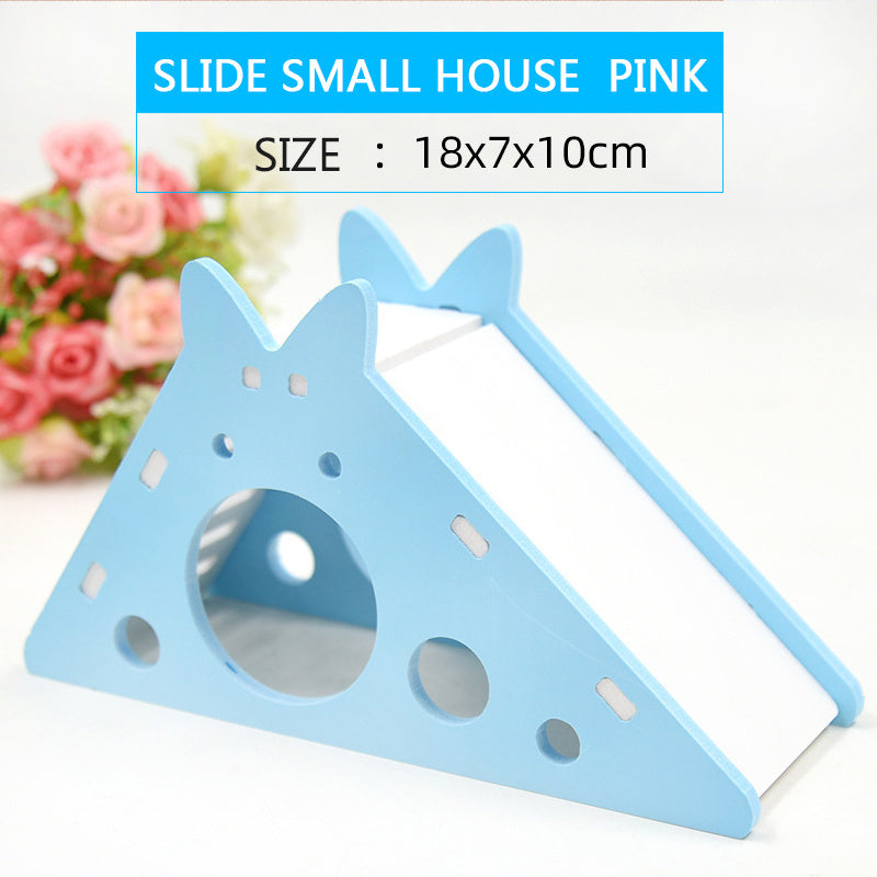 Scivolo con Casetta Colorata in PVC per Criceti