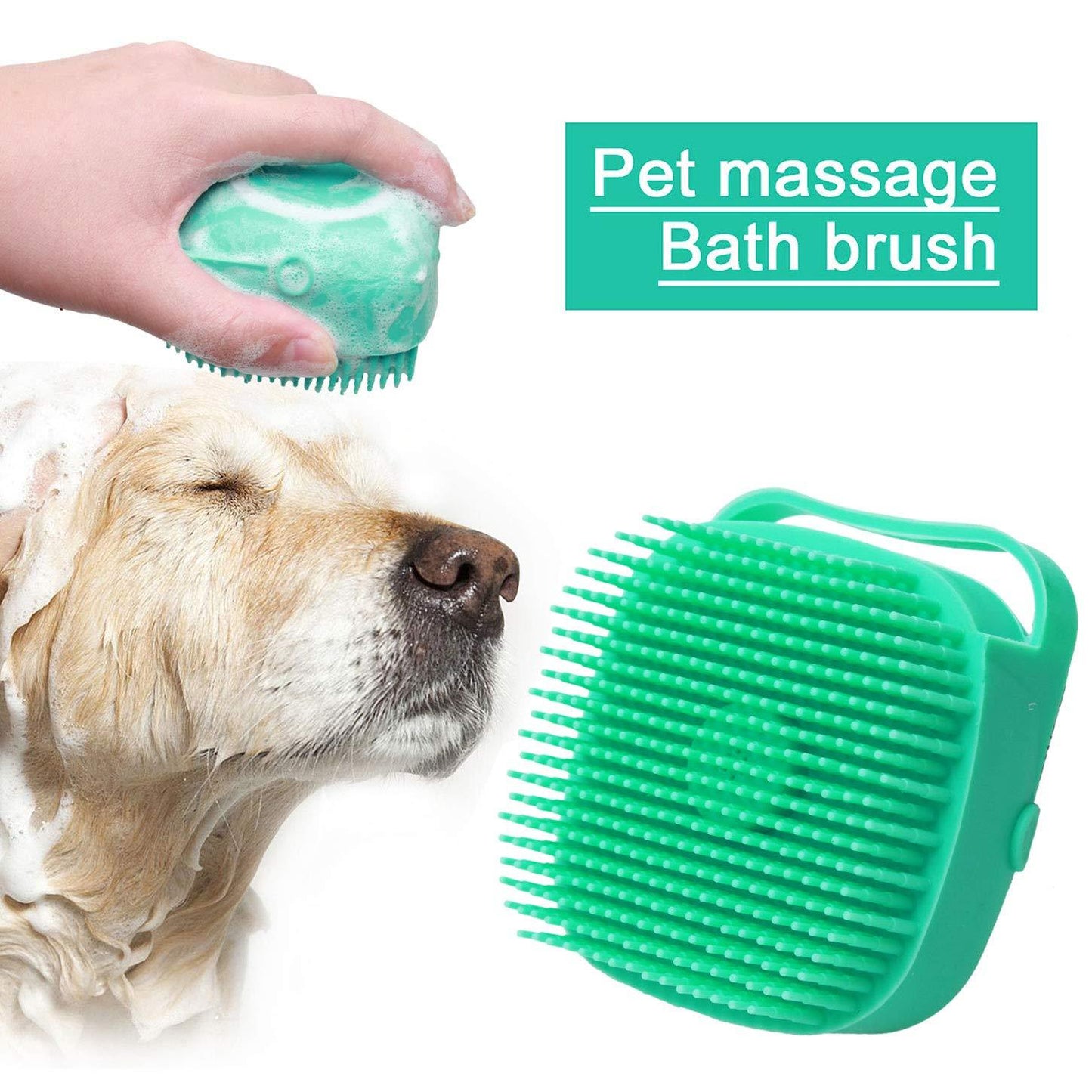 Spazzola da Bagno 2 in 1 – Lava e Massaggia il Tuo Pet