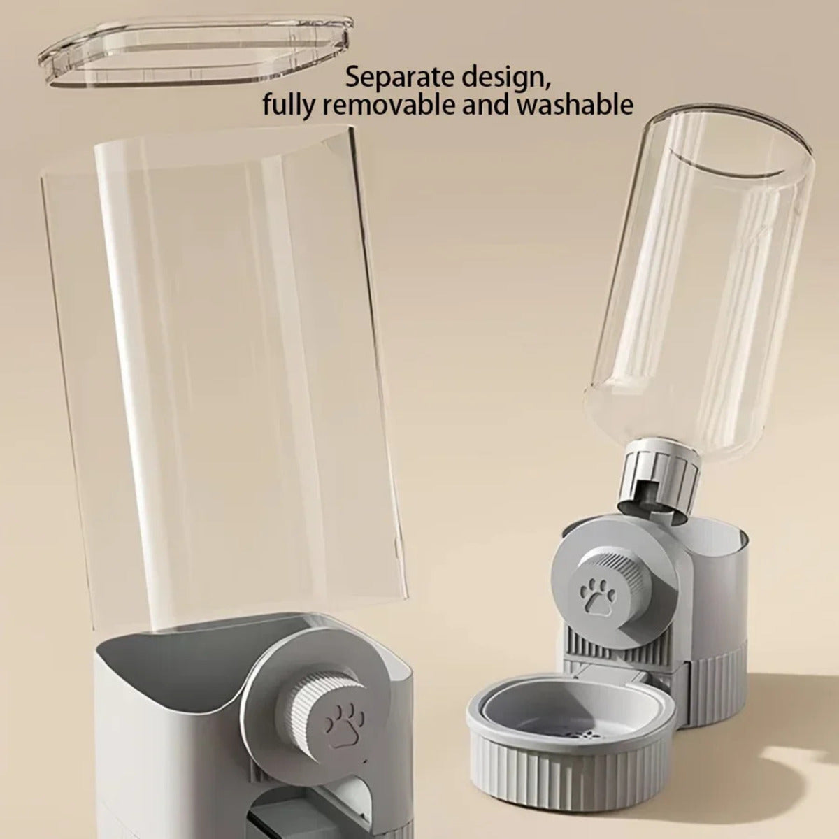 Dispenser Acqua/Cibo Automatico con Gancio – per Cani, Gatti e Conigli