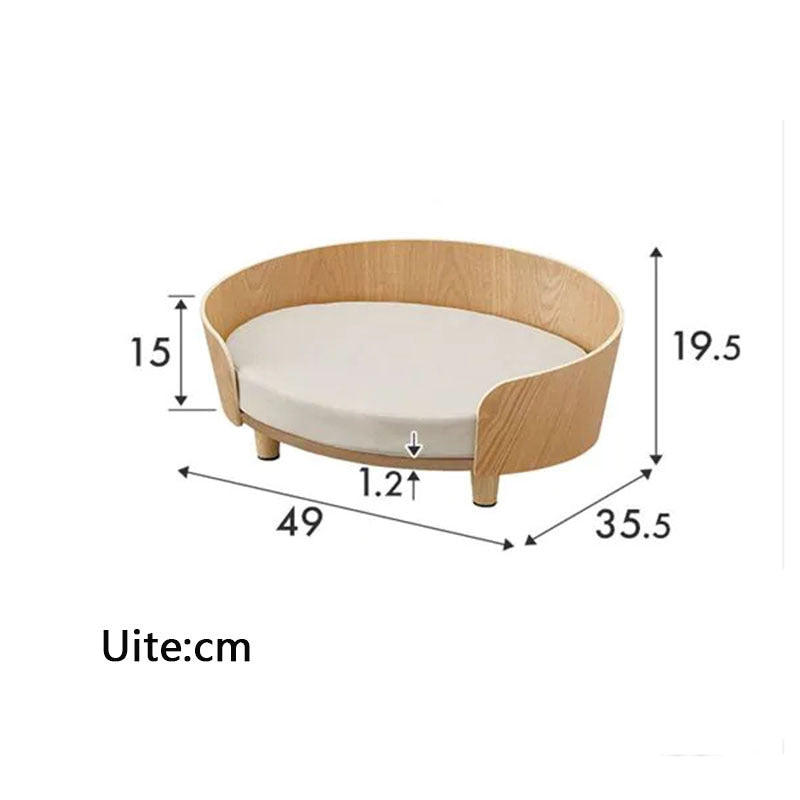 Cuccia in Legno per Gatti e Cani | Divanetto per Animali