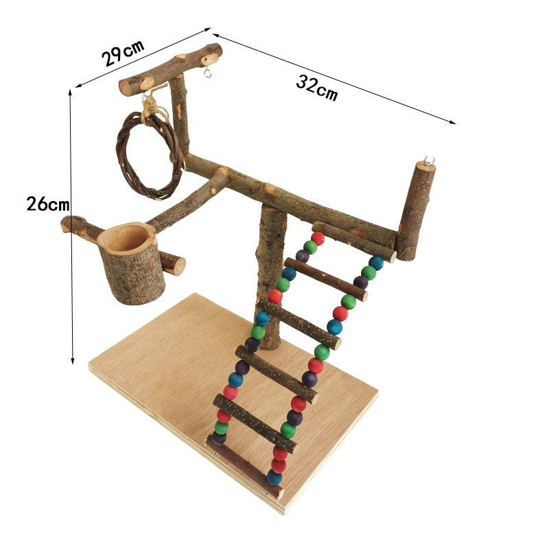 Struttura da Gioco in Legno per Pappagalli – Per Sviluppare Agilità e Intelligenza