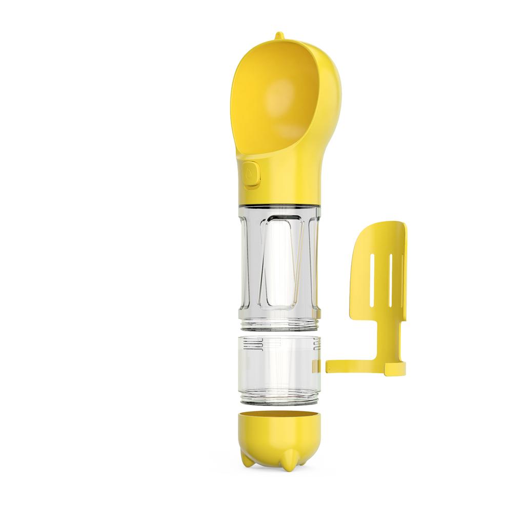 Borraccia per Cani 3 in 1 – Dispenser d’Acqua, Ciotola e Porta Sacchetti Igienici