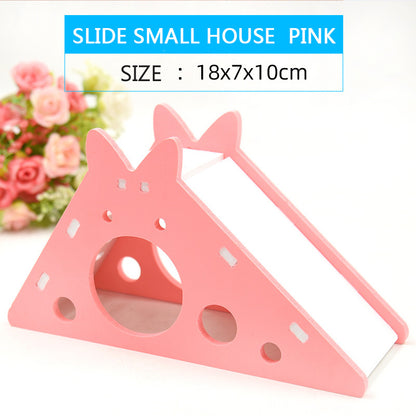 Scivolo con Casetta Colorata in PVC per Criceti