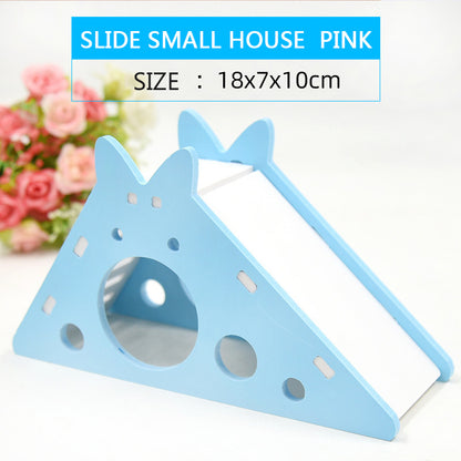 Scivolo con Casetta Colorata in PVC per Criceti
