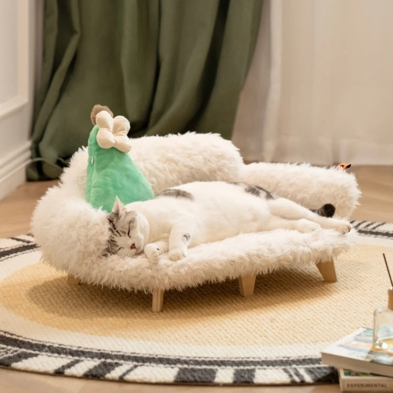 Letto in Legno per Cani e Gatti | Cuccia di Lusso e Sicurezza
