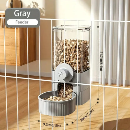 Dispenser Acqua/Cibo Automatico con Gancio – per Cani, Gatti e Conigli