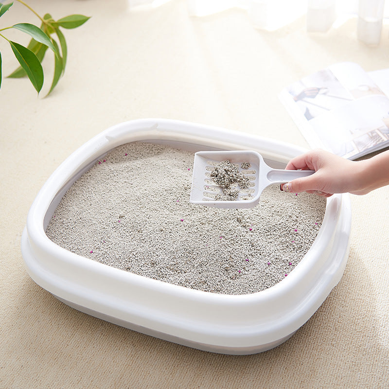 Lettoio per Animali con Paletta – Toilette Antischizzo in Plastica di Alta Qualità