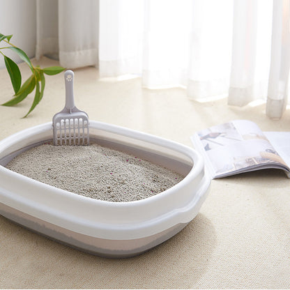 Lettoio per Animali con Paletta – Toilette Antischizzo in Plastica di Alta Qualità