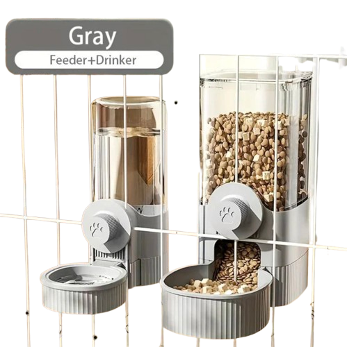 Dispenser Acqua/Cibo Automatico con Gancio – per Cani, Gatti e Conigli