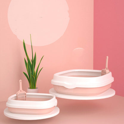 Lettoio per Animali con Paletta – Toilette Antischizzo in Plastica di Alta Qualità
